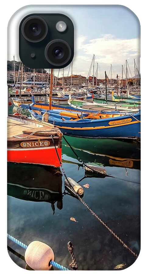 Mediterranean iPhone Case featuring the photograph Harbour In Nice by Manjik Pictures