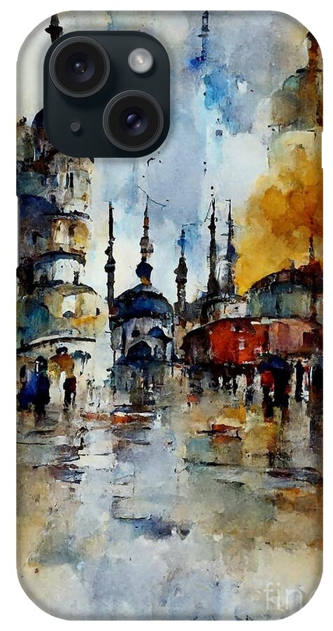 Series iPhone Case featuring the digital art Memories of Istanbul #2 by Sabantha