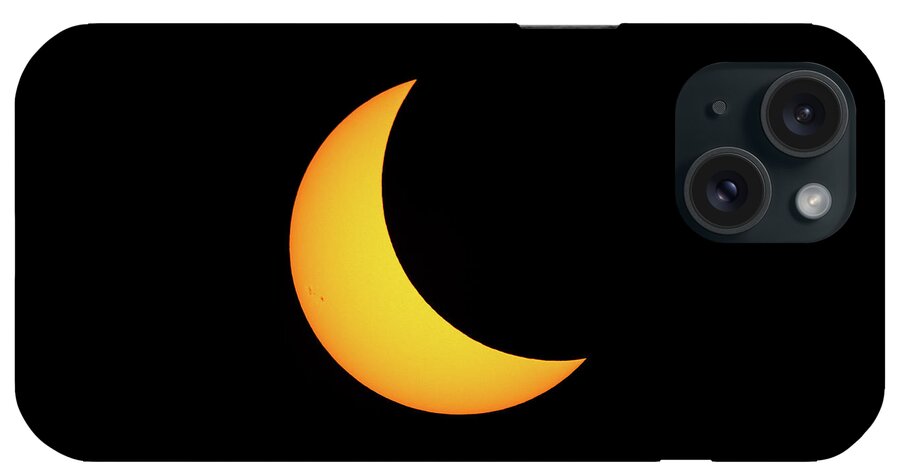 Solar Eclipse iPhone Case featuring the photograph Partial Solar Eclipse #3 by David Beechum