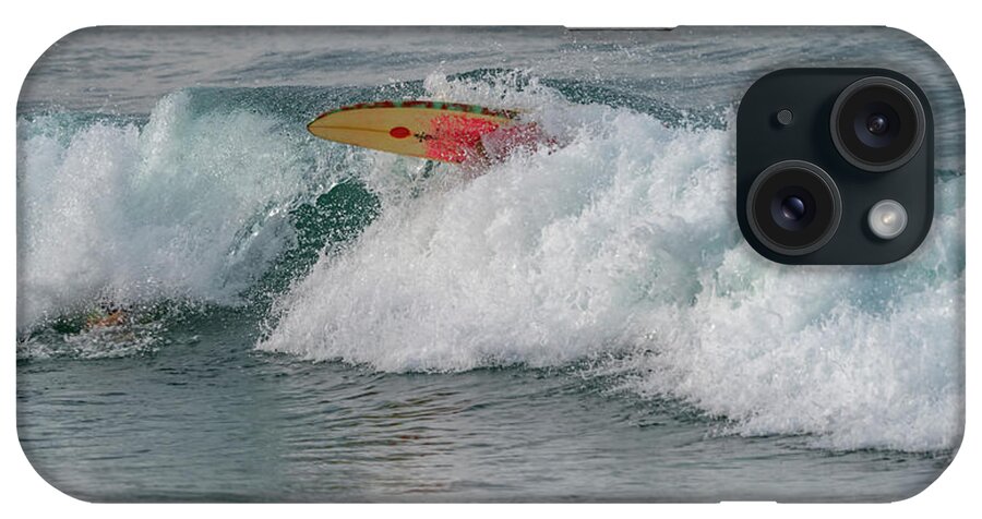 _fineartno iPhone Case featuring the photograph Playa Bruja Surfing #2 by Tommy Farnsworth