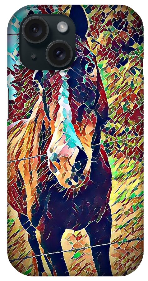 Equine iPhone Case featuring the photograph Rowdy #2 by Rabiah Seminole