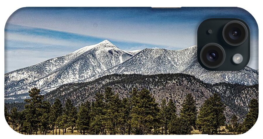 America iPhone Case featuring the photograph San Francisco Peaks, Arizona by Thomas Marchessault