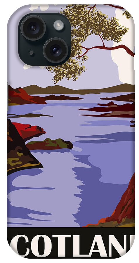 Scotland iPhone Case featuring the digital art Scotland #2 by Long Shot