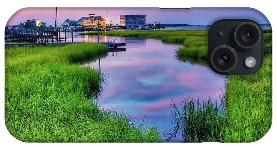 Southport iPhone Case featuring the photograph Southport Salt Marsh Sunrise #2 by Nick Noble