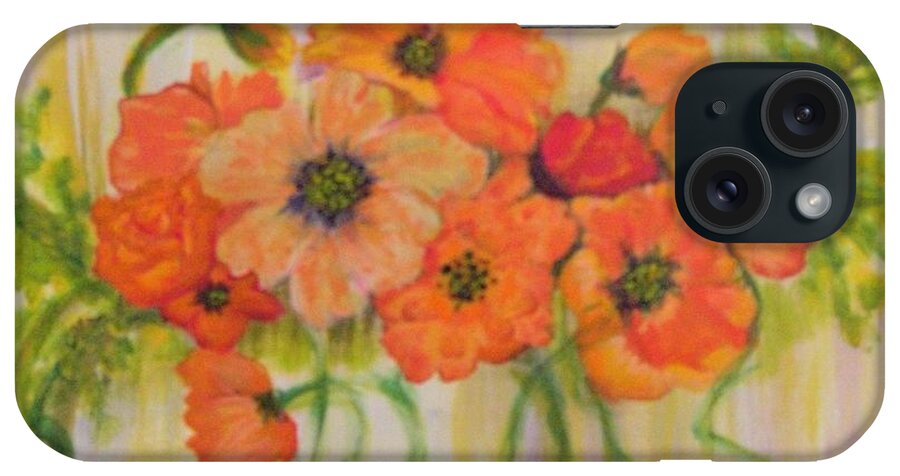 Acrylic iPhone Case featuring the painting Spring #1 by Deborah Ann Baker