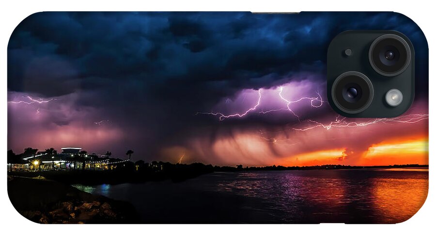 Storm iPhone Case featuring the photograph Stormy Sunset #1 by Jerry Connally