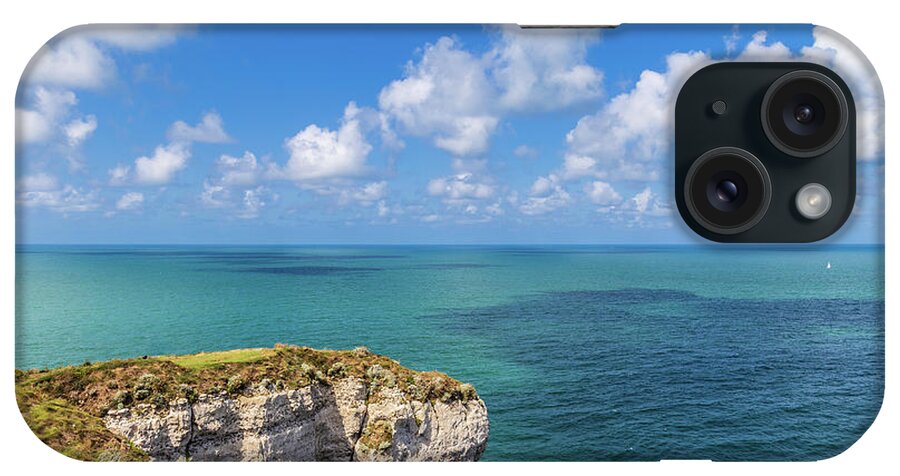 Etretat iPhone Case featuring the photograph The cliffs at Etretat #3 by Fabiano Di Paolo