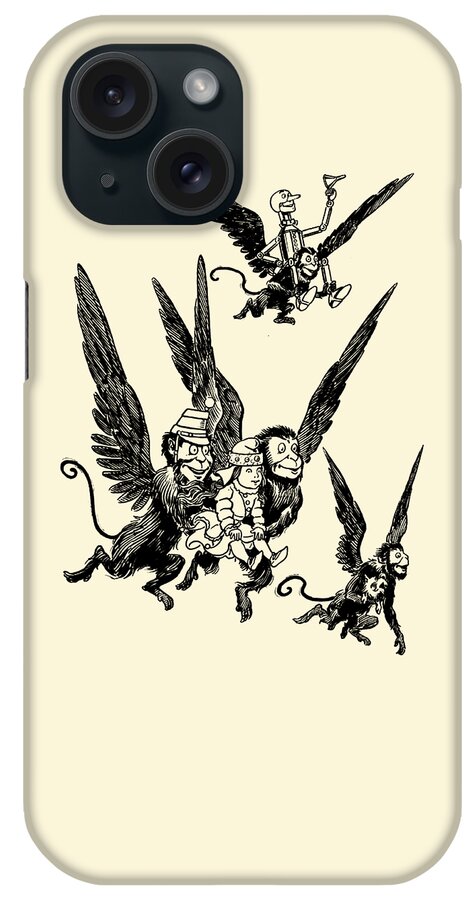 Wizard Of Oz iPhone Case featuring the digital art The Wizard Of Oz Scene #2 by Madame Memento