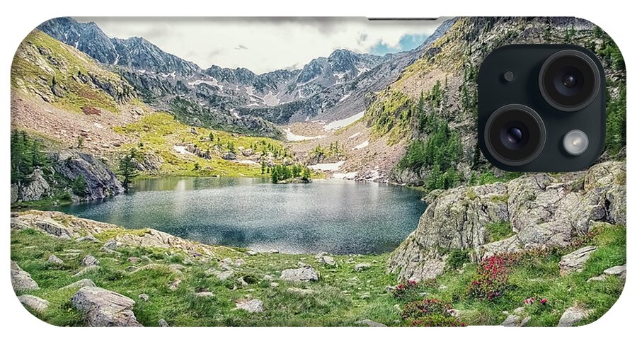 Alpes-maritimes iPhone Case featuring the photograph Trecolpas Lake #2 by Manjik Pictures