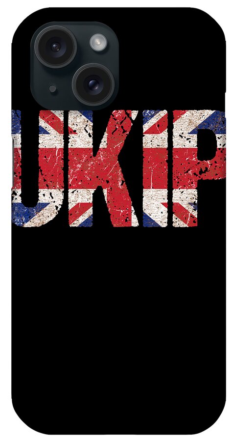 Funny iPhone Case featuring the digital art UKIP UK Independence Party #2 by Flippin Sweet Gear