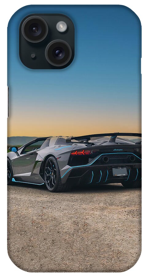 Lamborghini iPhone Case featuring the photograph #Lamborghini #Aventador #SVJ #Roadster #Print #27 by ItzKirb Photography