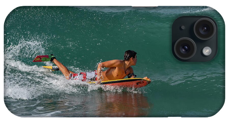 _fineartno iPhone Case featuring the photograph Playa Bruja Surfing #28 by Tommy Farnsworth