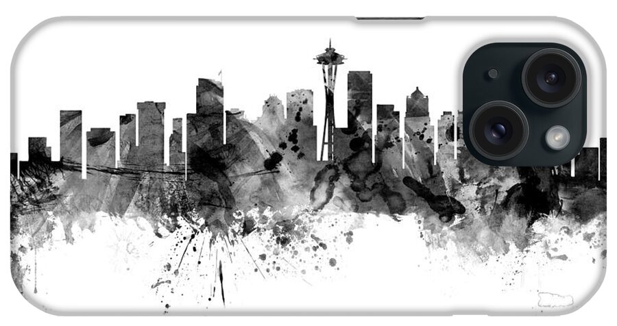 Seattle iPhone Case featuring the photograph Seattle Washington Skyline #28 by Michael Tompsett