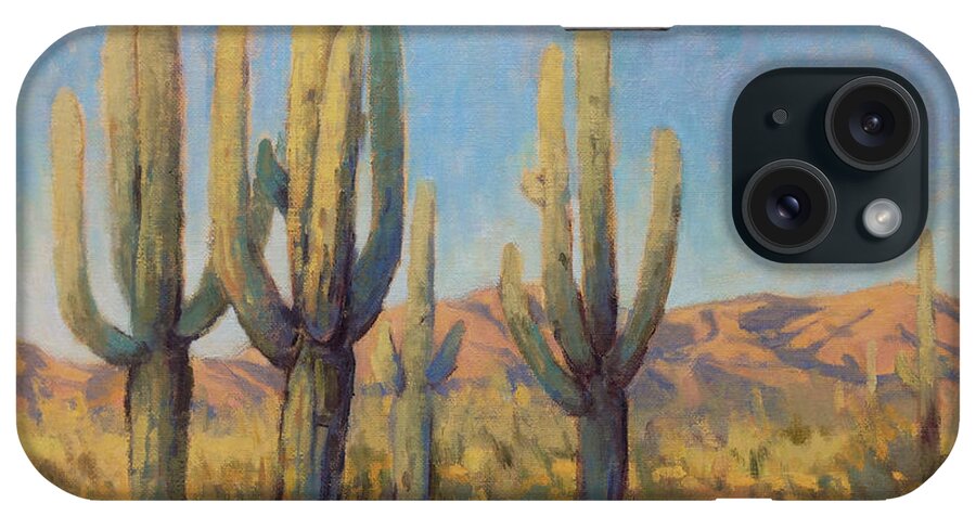 Southwest iPhone Case featuring the painting The Guardians by Konnie Kim