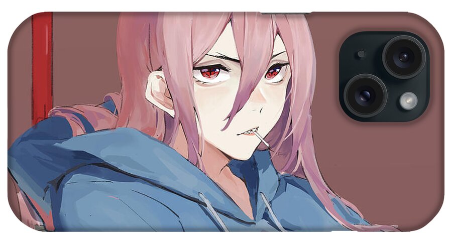 Anime Funny Demon iPhone Case by Minne Felix - Pixels