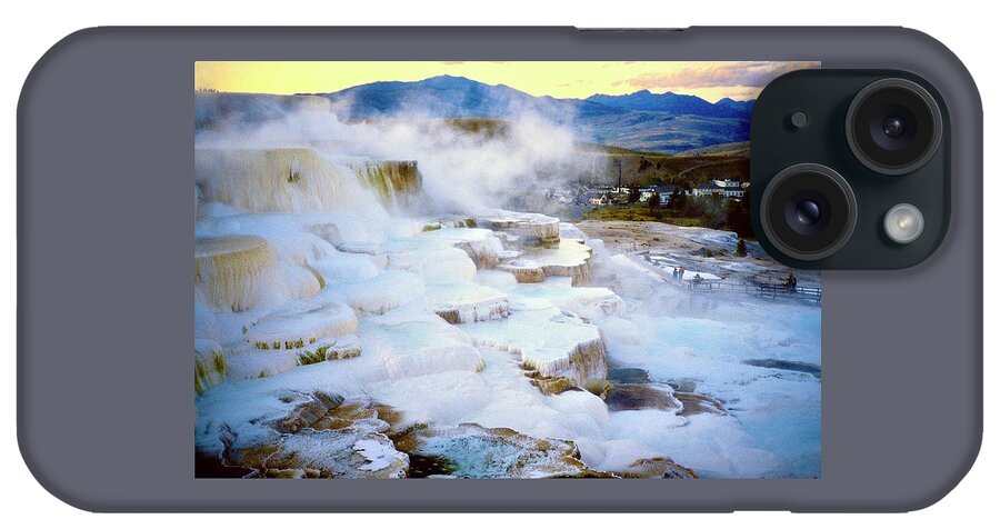  iPhone Case featuring the photograph Mammoth Terraces #3 by Gordon James