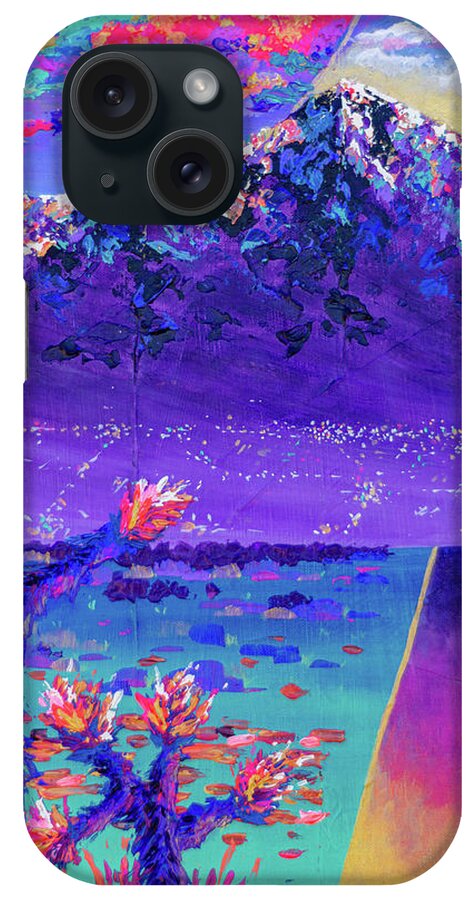 Landscape iPhone Case featuring the painting Perceived Reality Fragment #3 by Ashley Wright