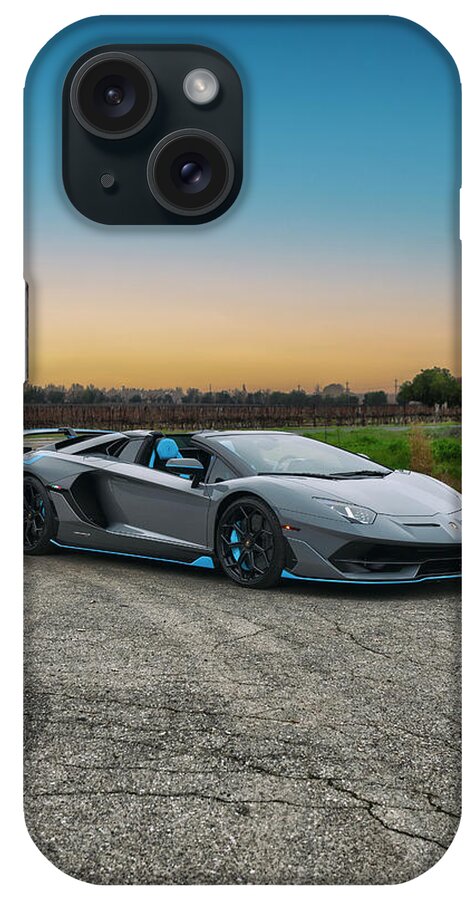 Lamborghini iPhone Case featuring the photograph #Lamborghini #Aventador #SVJ #Roadster #Print #30 by ItzKirb Photography