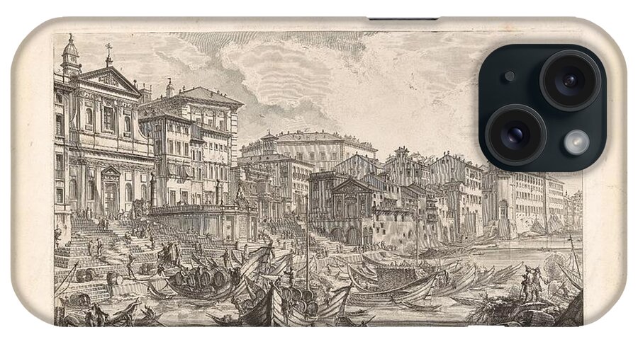  Nature iPhone Case featuring the painting Giovanni Battista Piranesi by MotionAge Designs