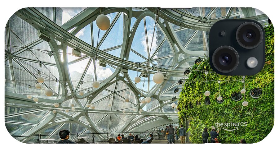 Architecture iPhone Case featuring the photograph Amazon Spheres #35 by Tommy Farnsworth