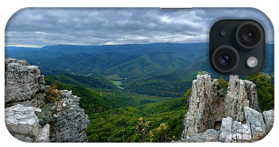  Lori Coleman iPhone Case featuring the photograph 360 View from Chimney Top in West Virginia by Lori Coleman