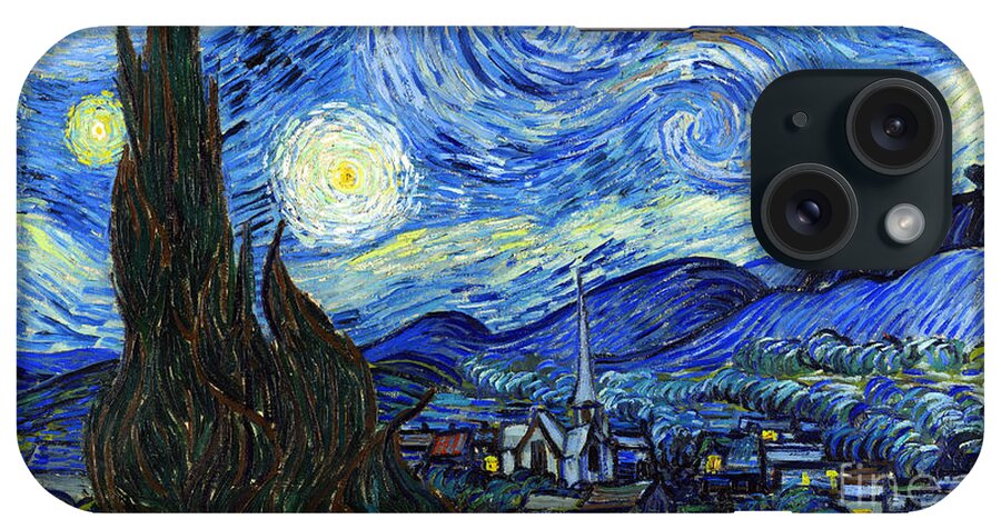 Vincent Van Gogh iPhone Case featuring the painting Starry Night 1889 #4 by Vincent van Gogh