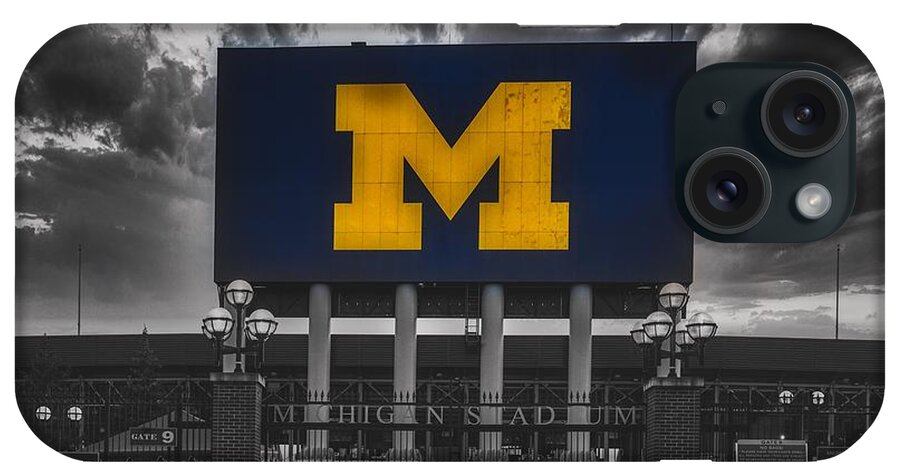 Michigan Stadium iPhone Case featuring the photograph The Big House #4 by Mountain Dreams