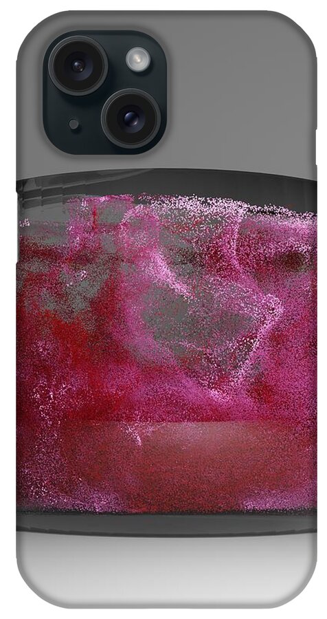Nft iPhone Case featuring the digital art 401 Glass Waves by David Bridburg