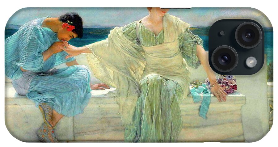 Ask Me No More iPhone Case featuring the painting Ask me no more #5 by Lawrence Alma-Tadema