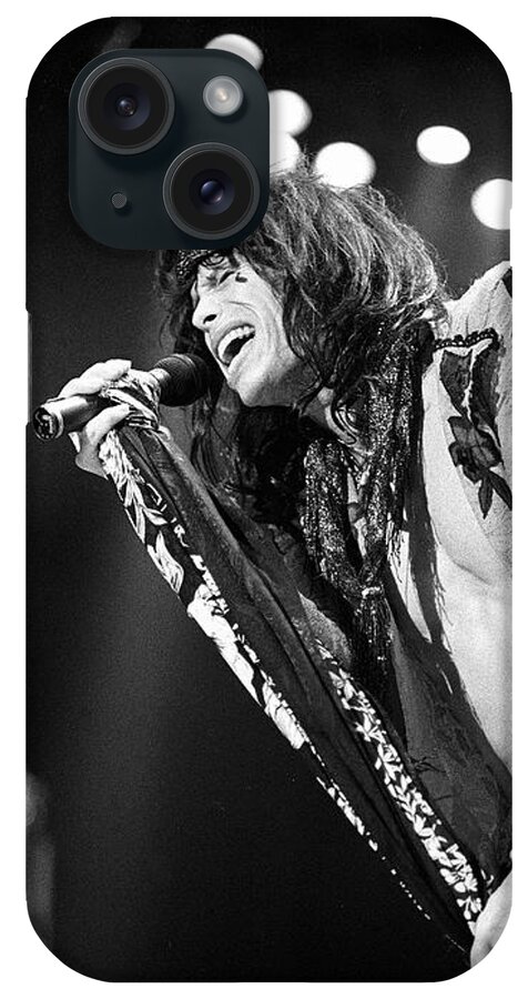 Singing iPhone Case featuring the photograph Steven Tyler - Aerosmith #37 by Concert Photos