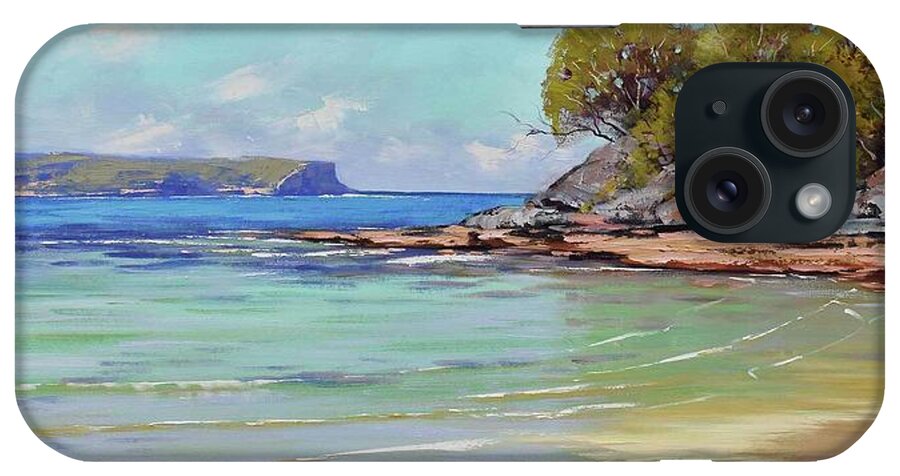 Balmoral iPhone Case featuring the painting Sydney harbour beach #5 by Graham Gercken