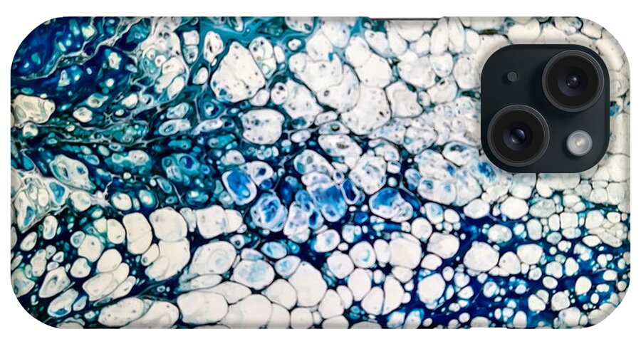  iPhone Case featuring the painting Bubbling Up #6 by Rein Nomm