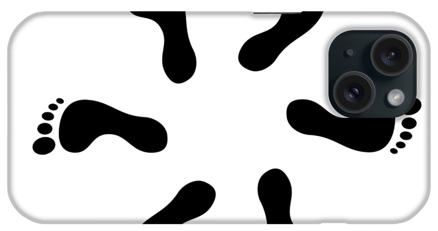 Richard Reeve iPhone Case featuring the digital art 6 Feet Apart by Richard Reeve