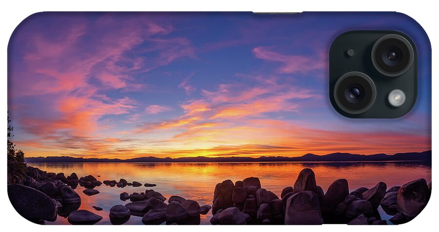 Lake iPhone Case featuring the photograph Tahoe Sunset #6 by Martin Gollery