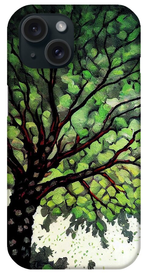 Series iPhone Case featuring the digital art Tree fantasy #6 by Sabantha