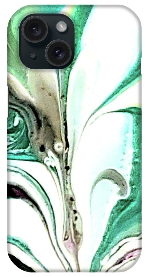 Pour iPhone Case featuring the painting Untitled #6 by Karen Lillard