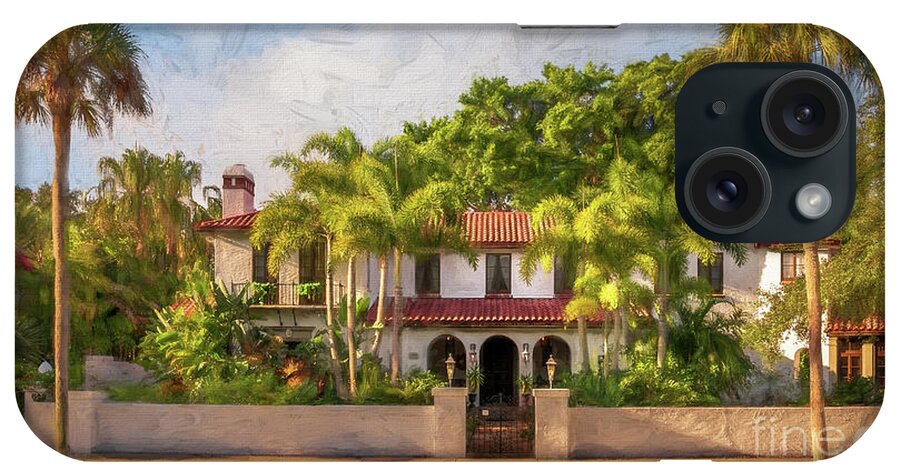 613 W Venice Ave iPhone Case featuring the photograph 613 W Venice Ave, Venice, Florida, Painterly 3 by Liesl Walsh