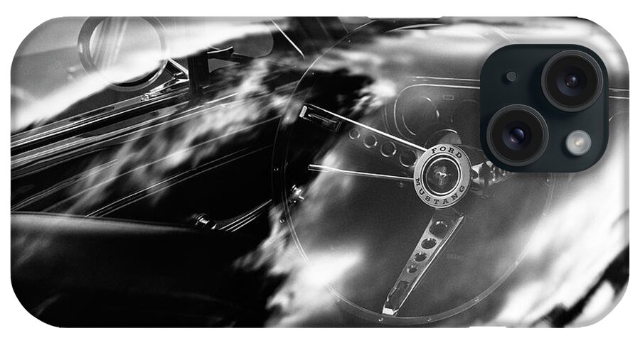 Mustang iPhone Case featuring the photograph 66 Ford Mustang GT Monochrome by Tim Gainey