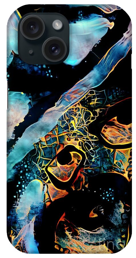 Contemporary Art iPhone Case featuring the digital art 7 by Jeremiah Ray