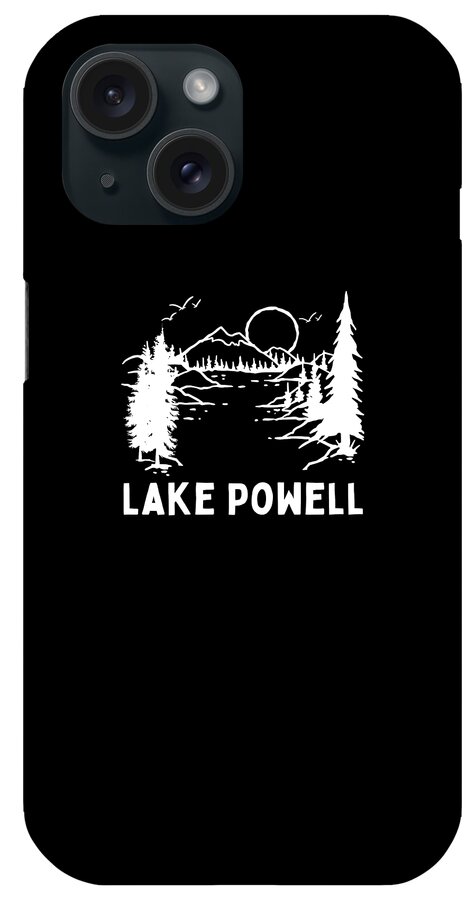 Lake iPhone Case featuring the digital art Lake #7 by Mercoat UG Haftungsbeschraenkt