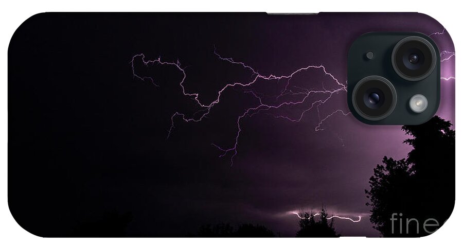 Lightning iPhone Case featuring the photograph Lightning #7 by Mark Jackson