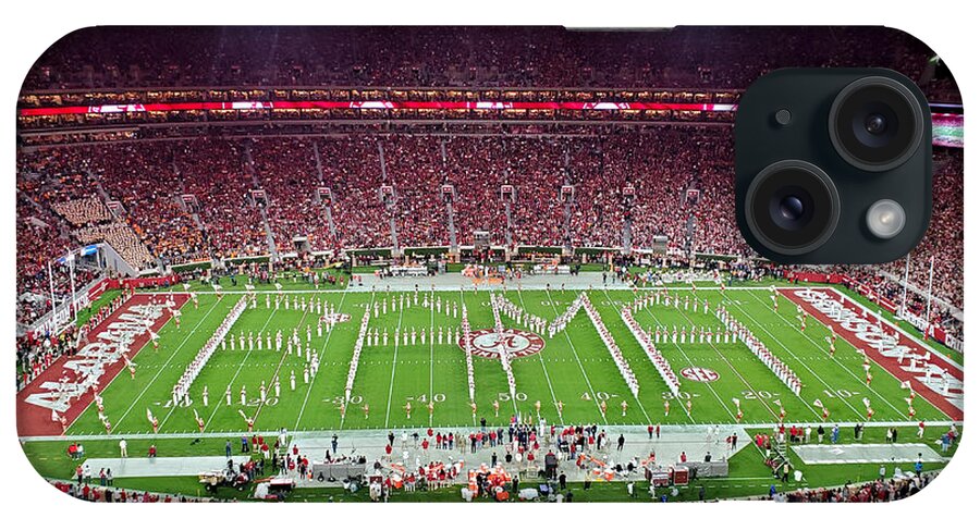 Gameday iPhone Case featuring the photograph Night Panorama Bryant-Denny Stadium #8 by Kenny Glover