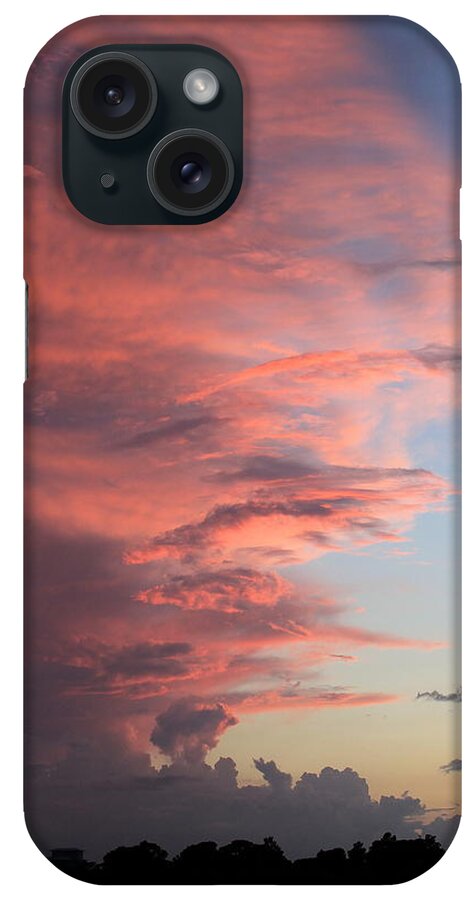 Dramatic iPhone Case featuring the photograph Sunset Sky #7 by Jindra Noewi