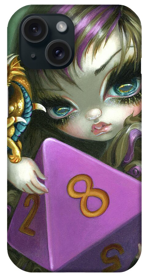 Jasmine Becket-griffith iPhone Case featuring the painting 8 Sided Dice Fairy by Jasmine Becket-Griffith