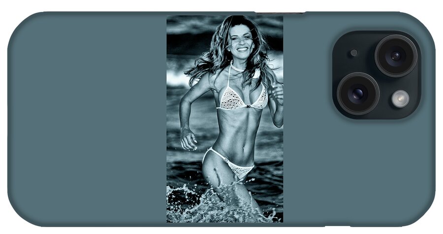 Beach Babe iPhone Case featuring the photograph Supermodel Tatyana Liskina Opulence 8404-301 by Amyn Nasser