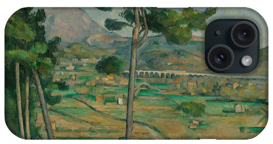 Paul iPhone Case featuring the painting Mont Sainte-Victoire by Paul Cezanne by Mango Art