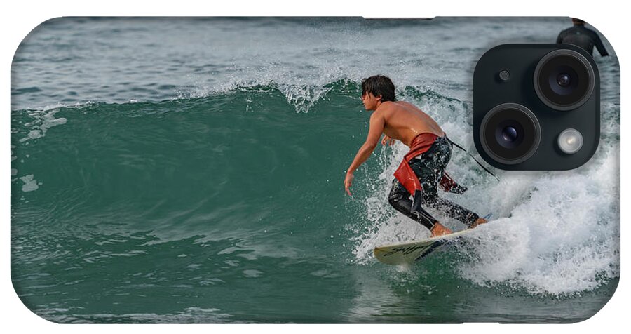 _fineartno iPhone Case featuring the photograph Playa Bruja Surfing #9 by Tommy Farnsworth