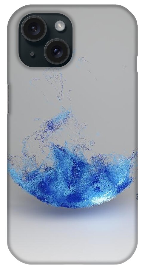 Nft iPhone Case featuring the digital art 901 Sun Drops Wave by David Bridburg