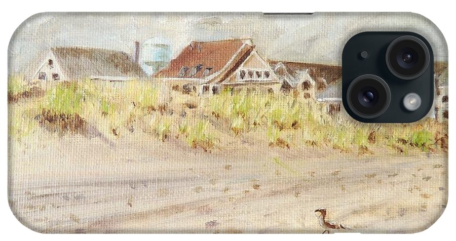 Stone Harbor iPhone Case featuring the painting 98th Street Beach Stone Harbor New Jersey by Patty Kay Hall