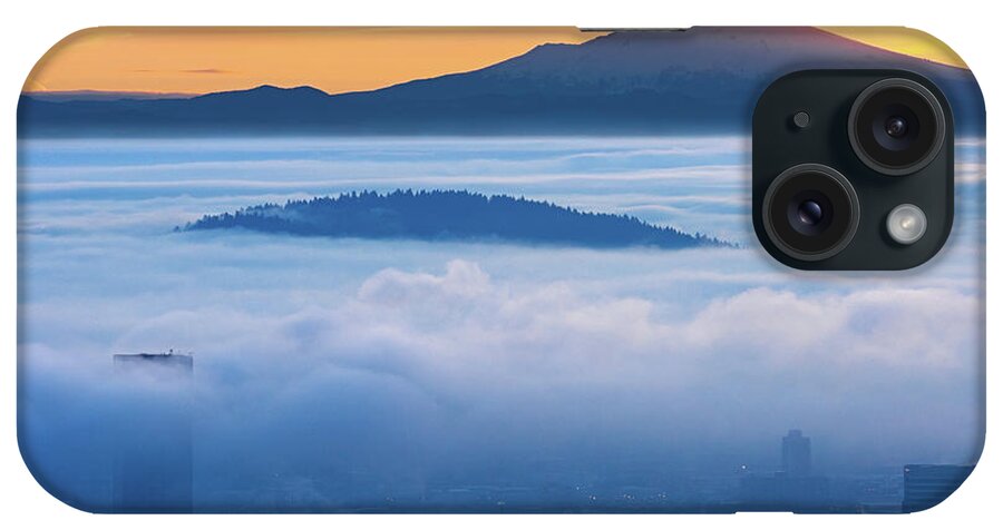 Portland iPhone Case featuring the photograph A Blanket of Fog by Patrick Campbell